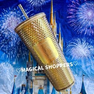 NWT Walt Disney World 50th Anniversary EARidescent Starbucks Cold Cup Tumbler